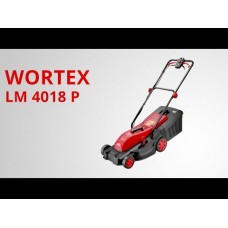 Газонокосилка электрическая WORTEX LM 4018 P (1600 Вт, шир. 40 см, выс. 25-65 мм, пластм. корпус, без мульчир., травосборник 40 л) (LM4018P0019)